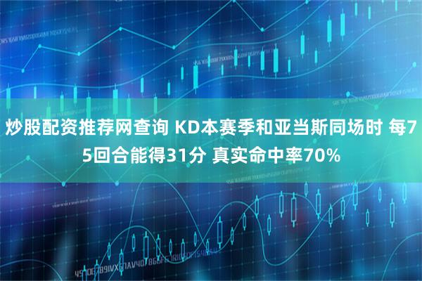 炒股配资推荐网查询 KD本赛季和亚当斯同场时 每75回合能得31分 真实命中率70%