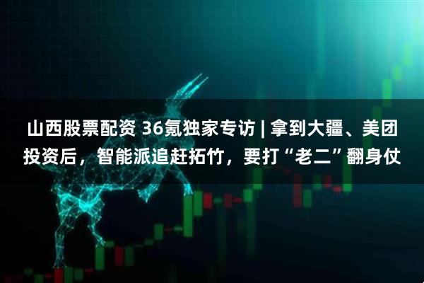 山西股票配资 36氪独家专访 | 拿到大疆、美团投资后，智能派追赶拓竹，要打“老二”翻身仗